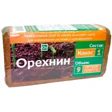 Субстрат кокосовый NEKURA Орехнин-1 25 л (4894179721400)