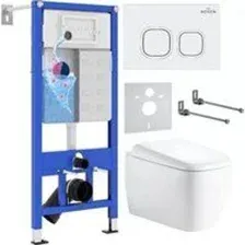 Унитаз с инсталляцией 6 в 1 Roxen StounFix Dual Fresh 968514