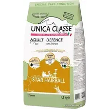 Сухой корм для кошек Unica Classe Special Care Condition Adult Defence Star Hairball Chicken (для здоровья шерсти с курицей) 1.5 кг