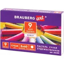Набор сухой пастели BRAUBERG Art Debut 181459 (9 цв)