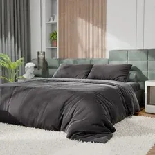 Комплект постельного белья Этель Tencel Евро / 10655074 (черный)