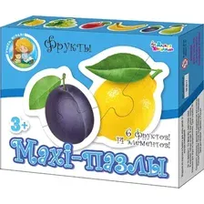 Развивающая игра Десятое королевство Maxi. Фрукты / 02645 (14эл)