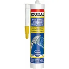 Силикон нейтральный санитарный SOUDAL белый 280мл