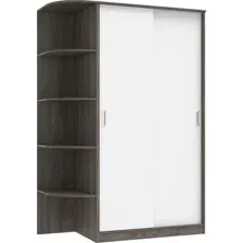Шкаф-купе Кортекс-мебель Лагуна ШК04-00 (орех элия/белый, левая консоль)