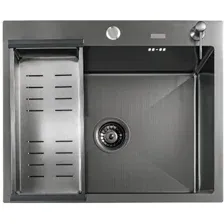 Кухонная мойка Avina Futur FK 4848 B Eco Embossing (черный нано)