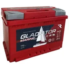 Лодочный аккумулятор Gladiator Marine 75 R+ (75 А·ч)