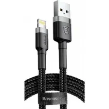 Зарядный кабель Baseus Cafule USB For Lightning / CALKLF-RG1 (3м, черный/серый)