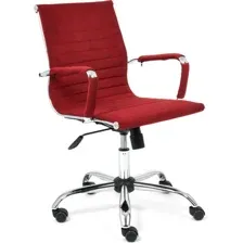 Офисное кресло TetChair Urban-Low (флок, бордовый)