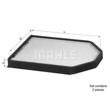 Фильтр, воздух во внутренном пространстве KNECHT/MAHLE LA 51/S