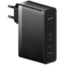 Сетевое зарядное Baseus GaN5 Pro Fast Charger 2CU 140W EU (черный)