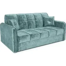 Диван Мебель-АРС Аккордеон Свег ППУ 180x200 (велюр мятный Plush OWV-27)