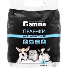 Одноразовая пеленка для животных Gamma 40x60 / 30552001 (5шт)