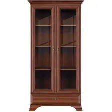 Шкаф-витрина Black Red White Kentaki S320-REG2W1S (каштан)