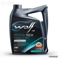 Масло моторное синтетическое - WOLF OFFICIALTECH C5 RFE 0W20, 5л (656355 / 1042489)
