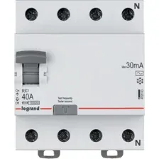 Устройство защитного отключения Legrand RХ3 4P 40A 30mA 10kA 4M тип АС 402063