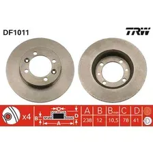 TRW                                            DF1011 Тормозной диск