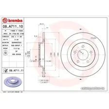 Тормозной диск Brembo 08A71111