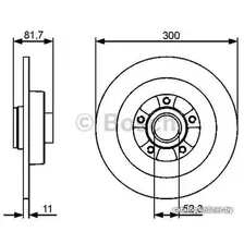 Тормозной диск Bosch 0986479446