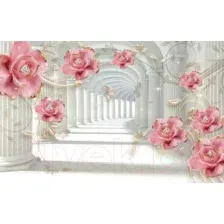 Фотообои Citydecor Цветочная абстракция 9 3D с защитным покрытием 400x254