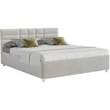 Кровать Мебель-АРС Нью-Йорк 140 (бархат бежевый/Star Velvet 6 Beige)