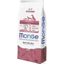 Сухой корм для собак Monge All Breeds Adult Monoprotein Beed with Rice для всех пород с говядиной и рисом (12 кг)