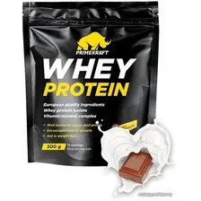 Протеин сывороточный (концентрат) Prime Kraft Whey Protein с витаминами и минералами (500г, молочный шоколад)