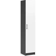Шкаф-пенал Империал Чикаго 1-дверный (антрацит/белый)