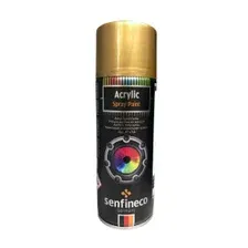 Краска-спрей акриловая Senfineco Paint Acrylic Metallic 18K Gold золото 0.4л