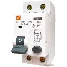 Дифференциальный автомат КС АВДТ-32 2P С 40А30мА 72616
