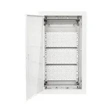 U36FPW IT PL, Щит встраиваемый мультимедийный, 3 ряда, белая дверца, IP40