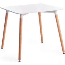 Кухонный стол TetChair John mod. T1003 (White (Белый) / Natural (натуральный))