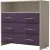 Комод PROxSON Varna 90x40x90 (дуб шамони светлый/фиолетовый)