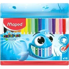 Фломастеры Maped Peps Ocean (18 шт)