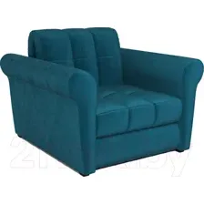 Кресло-кровать Mebel-Ars Гранд (бархат сине-зеленый/Star Velvet 43 Black Green)