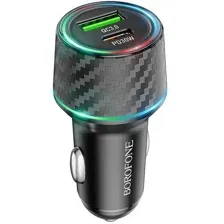 Автомобильное зарядное Borofone BZ21 (черный)