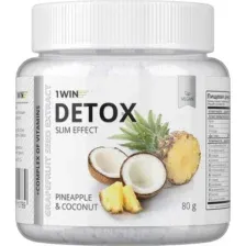 Комплексная пищевая добавка 1WIN Detox Slim Effect с экстрактом грейпфрутовой косточки (80г, ананас/кокос)