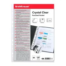 Набор файлов Erich Krause Glossy Clear 60 мкм 46704 (10 шт)
