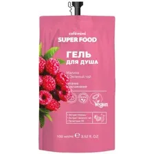 Гель для душа Cafe mimi Super Food Малина & Зеленый чай (100мл)