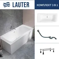 Ванна Lauter Belgravia 180x80 21110180 (с ножками и сифоном 21Y32002 белый)