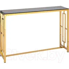 Консольный столик Stool Group Бруклин 115x30 / ECST-013-TG-SK (стекло Smoke/сталь золото)