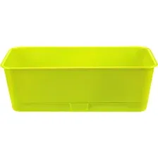 Кашпо 5 Plast Прованс Балконный ящик (9.5л, фисташковый, с подставкой)