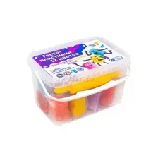 Набор для лепки Genio Kids Тесто-пластилин TA1068V (12 цветов)