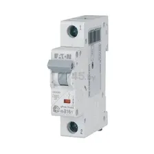 Автоматический выключатель EATON HN-B16/1 1P 16A B 6кА (194821)
