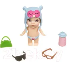 Кукла с аксессуарами Bondibon OLY в шапочке-ушанке с животным / ВВ3830