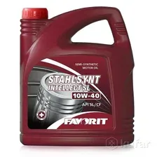 Моторное масло Favorit Stahlsynt Intellect SL 10W40 SL/CF / 54308 (5л)