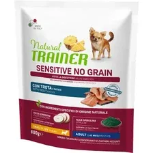 Сухой корм для собак Trainer Natural Sensitive Small&Toy No Grain с форелью (800г)