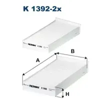 Фильтр, воздух во внутренном пространстве FILTRON K1392-2X