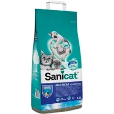 Наполнитель для туалета Sanicat Clumping Multicat 12л