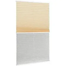 Плиссе Delfa Basic Crush СПШ-35501/3504 Basic Transparent (43x160, ваниль/белый)