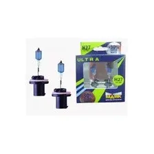 МАЯК - Комплект галогенных ламп Н27 12V 27W PG13 Super White +30% ULTRA, 2шт / 82727W\1SW+30